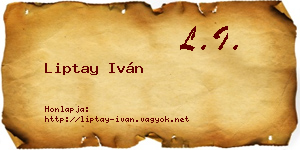 Liptay Iván névjegykártya